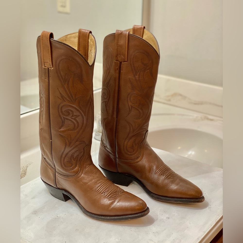 DAN POST Women’s Cowboy Boots size 6.5M excellent condition perfect bottom great - Picture 2 of 10